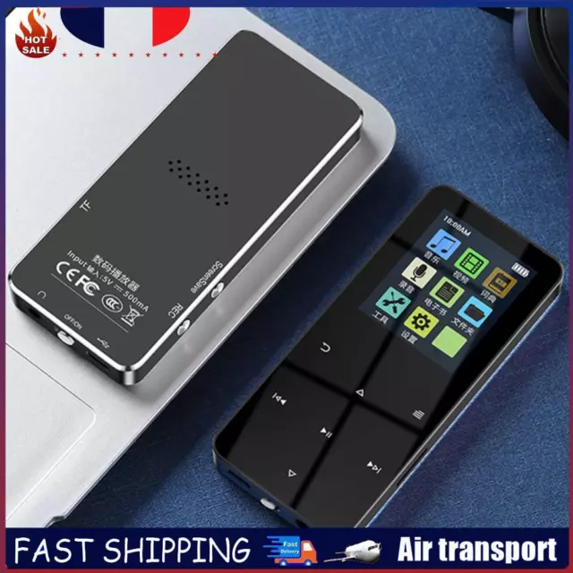 80GB MP3 Student Walkman Bluetooth-Compatible 5.0 Sports MP3 Player (Black) FR