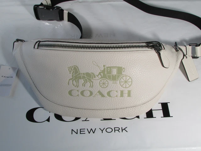 NWT Coach Pebble Leather Mix Pennie Shoulder Bag C1522 Olive Green