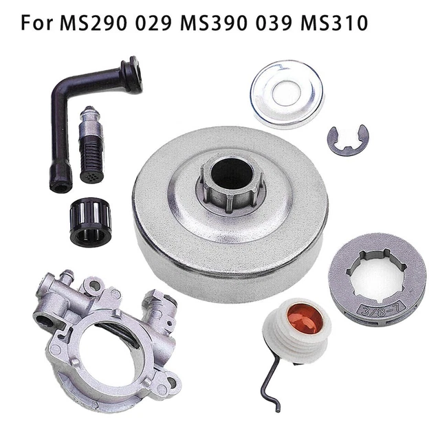 Kit Tamburo Frizione E Pignone 3/8" Per Motosega Stihl MS290, MS310, MS390, 029, 039