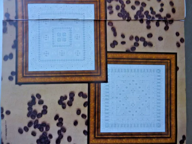 8668] Hardanger Chart-Meisterklasse mit 2 komplizierten quadratischen Designs