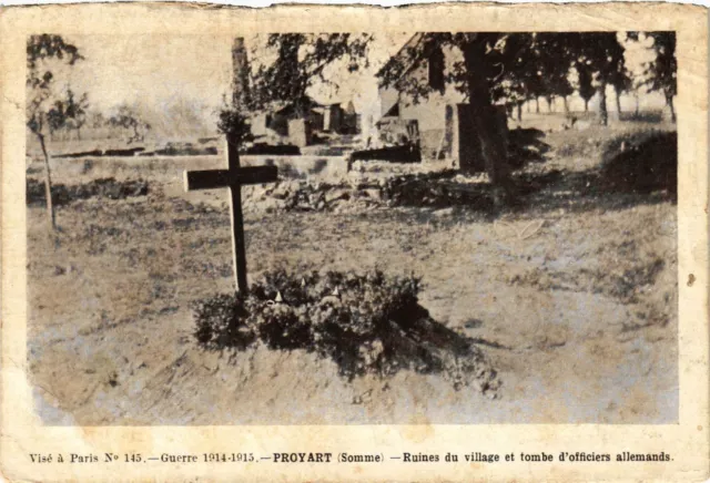 CPA AK Militaire Proyarat - Ruines du Village et tombe d'Officiers (362281)