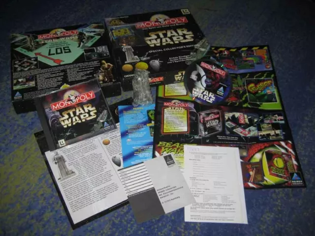 Monopoly Star Wars Edition PC Sammler BIG BOX Sonderedition mit Figur  Muenzen