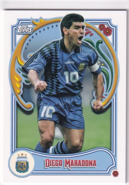 Topps 2022-23 World Cup Champions Argentina Nr. 41 Diego Maradona