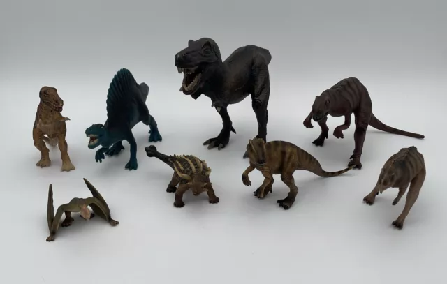 8 Dinosaurier Schleich Figuren Urzeit Dinos Set Konvolut Saurier 1993-2005