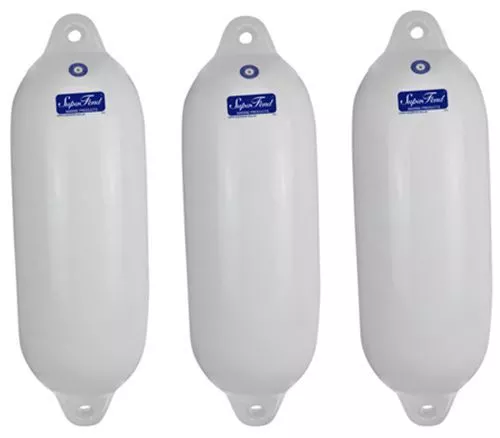Boat Fenders 3 Pack 600mm x 200mm Marina Dock Buffers, Inflatable Docking Fender