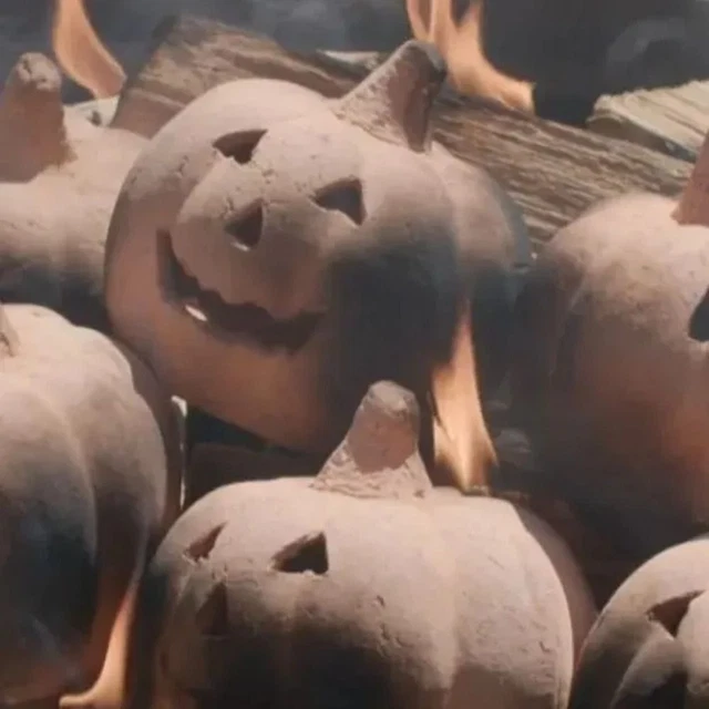 Imitazione pozzo del fuoco zucche pozzo del fuoco decorazione camini