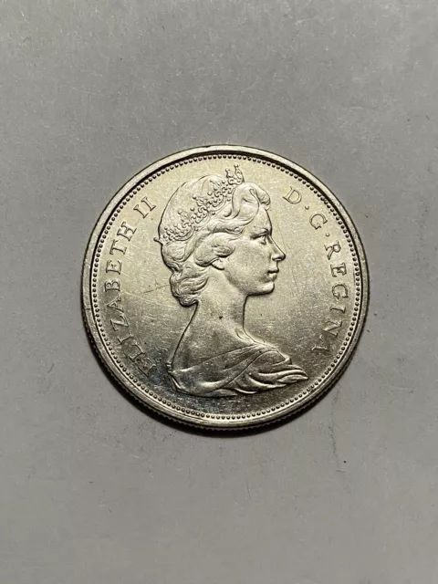 1966  50C  Canada 50 Cents Silver Coin  Half Dollar  Elizabeth II