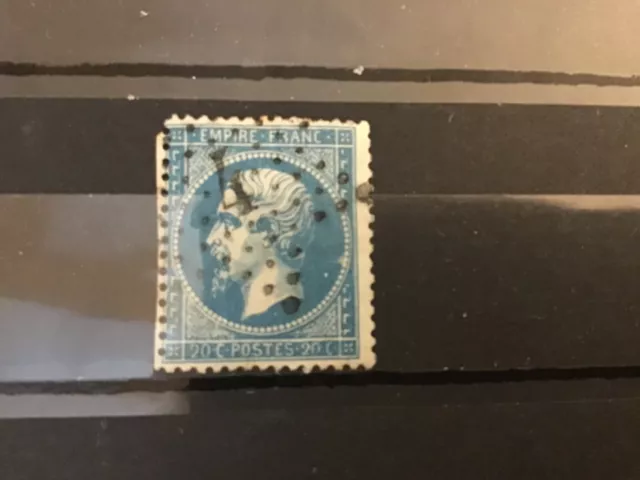 Lot 59 timbre de France type Napoleon III n°22 obl étoile 4