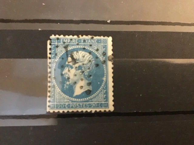 Lot 59 timbre de France type Napoleon III n°22 obl étoile 4