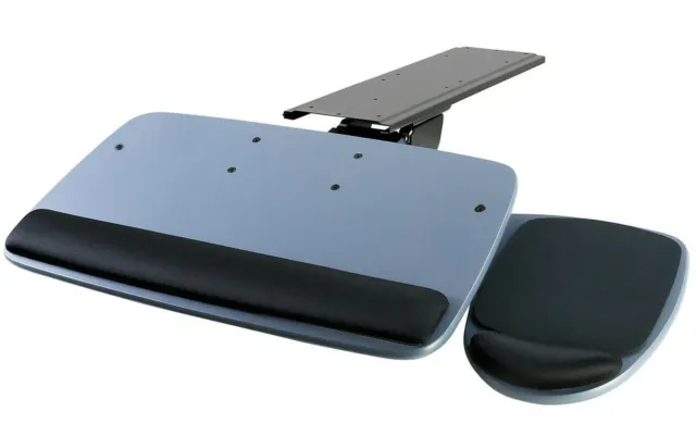 Mount-It! Under Desk Keyboard Tray with Ergonomic Wrist Rest Pad |17.25 Inch