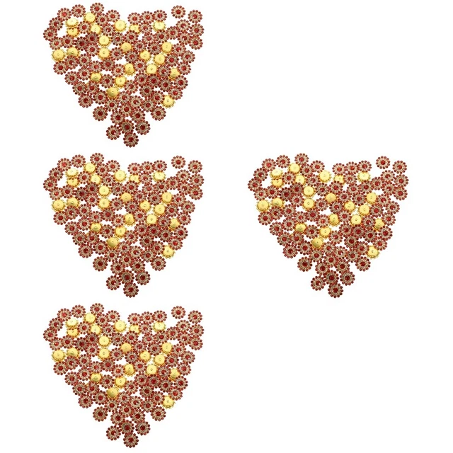 4 bolsas artesanales hágalo usted mismo diamantes de imitación brillantes adornos diamantes de imitación para hacer joyas