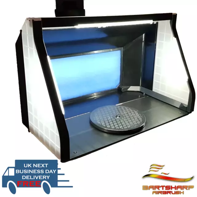 Kit de escape LED cabina de pulverización aerógrafo portátil grande motores dobles 9m3 P/M SB04