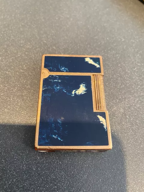 Briquet S.t. Dupont Laque De Chine Bleue