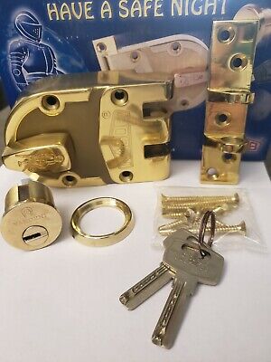 Nabob Jimmy Proof Deadbolt Lock w/High Security Yardeni Cylinder 2 Keys SECURE