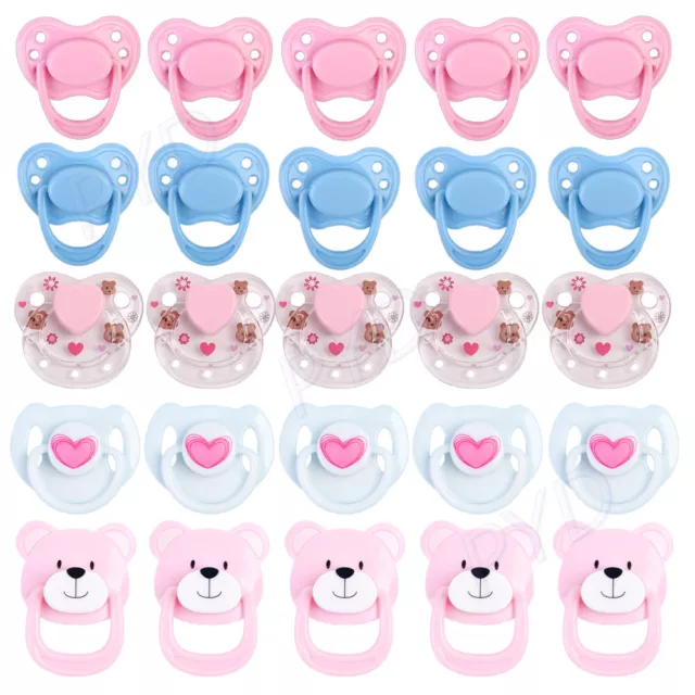 10X Magnetic Pacifiers Dummy Pacifier for Reborn Baby Dolls Accessory DIY Supply