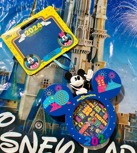 NWT 2024 WALT Disney World Mickey Minnie Photo Frame Christmas Ornament