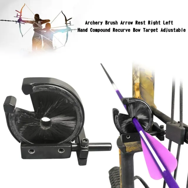 Archery Brush Flèche Reste RH LF Hand Compound Recurve Bow Target Adjustable