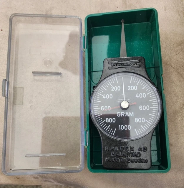 Haldex AB Bi-Directional Gram Guage Tool 0-1000 Gram Gasser Rat Rod GM Mopar Haldex AB Bi-Directional Gram Guage Tool 0-1000 Gram Gasser Rat Rod GM Mopar