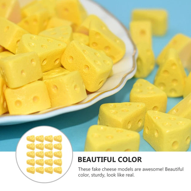 100 Pcs Fake Cheese Statuette Child Home Décor Hand Decor Flower Pot Ornaments 12