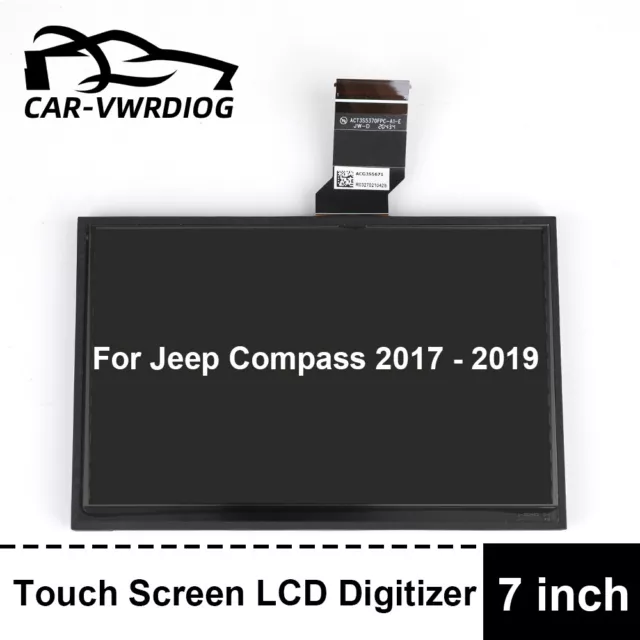 7" LCD Display Touchscreen Monitor Radionavigation für Jeep Compass 2017 - 2019