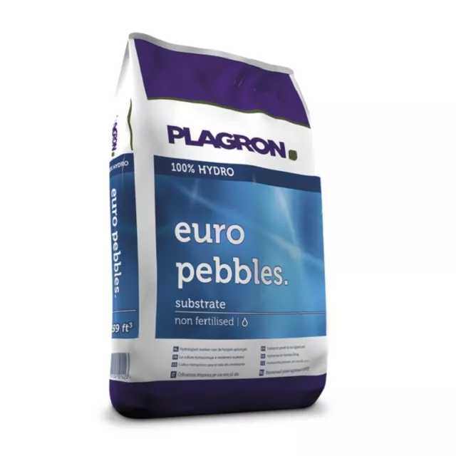 Plagron Euro Pebbles Tongranulat 45 Liter, Blähton 8/16mm Körnung , Hydro Steine