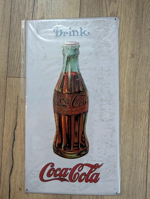 Plaque émaillée Métal Coca-Cola Rétro 15x20 Cm - Décoration Murale Vintage