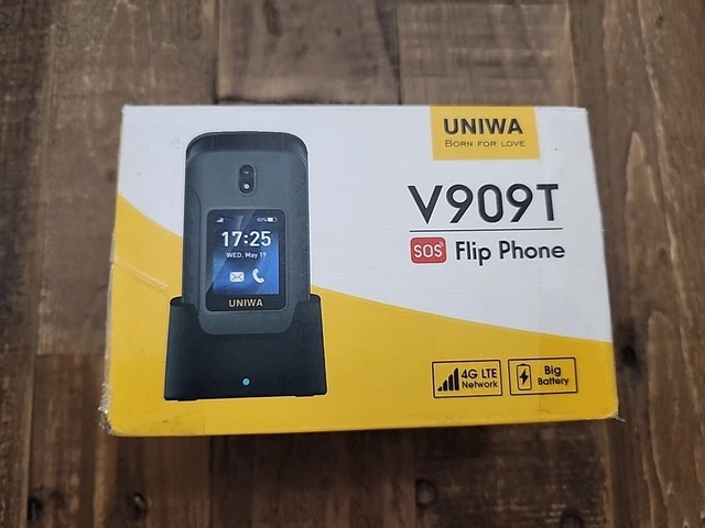UNIWA V909T 4G Flip Phone 2.8 Double Screen Clamshell Cellphone