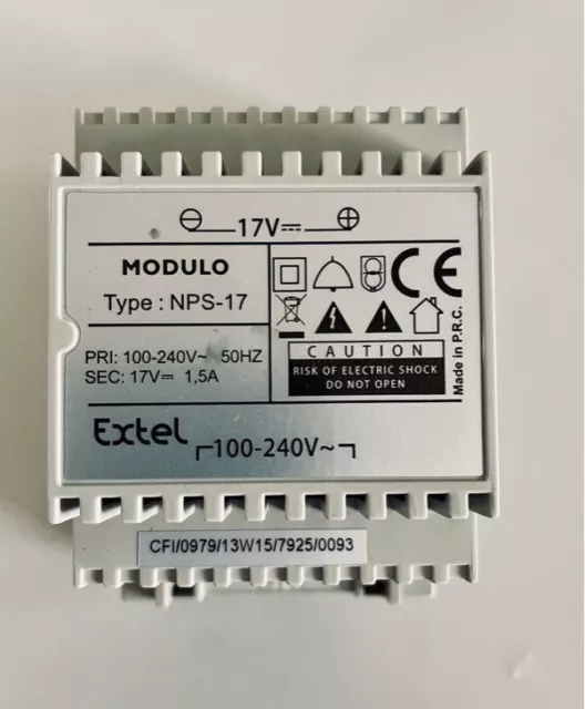 Extel - Transformateur modulaire Modulo pour Visiophone Extel 17 V