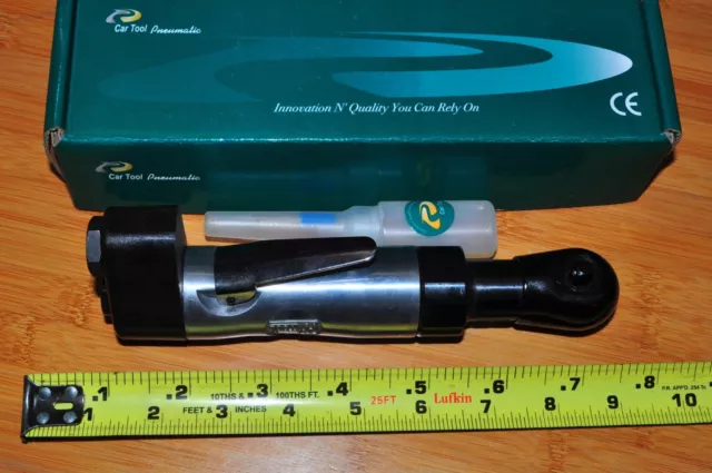 1/4" Dr Stubby Air Ratchet 230 RPM Car Tool Pneumatic EARS-2210 Vacula 7-1/2"