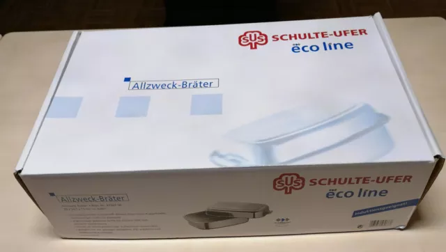 Schulte Ufer eco line Allzweckbräter, 6 L, Edelstahl, auch Induktion, neu, OVP