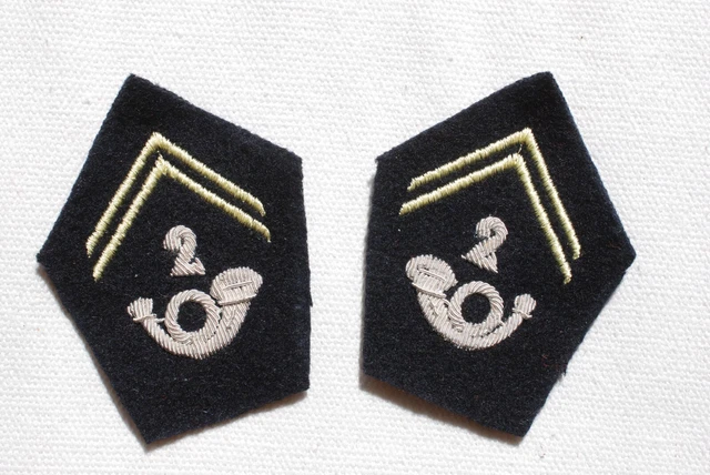 Patte De Col Gendarmerie – Grenade En Cannetille – Insigne Français D'occasion