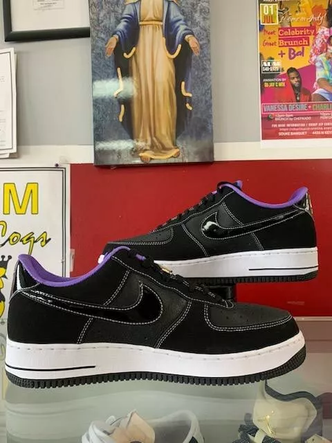Size 9- Nike Air Force 1 Low '07 LV8 EMB World Champ - Lakers