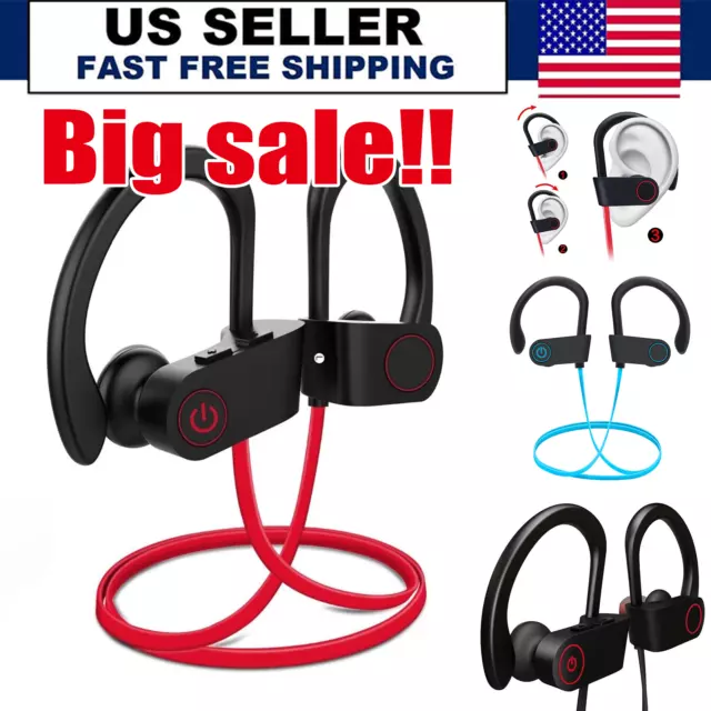 Waterproof Bluetooth 5.0 Earbuds Stereo Sport Wireless Headphones in Ear Headset