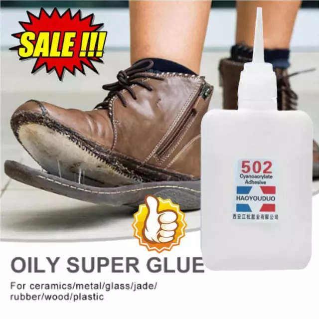 70ML Super 502-Glue Cyanacrylat-Klebstoff Soforthaftung Schnelle Reparatur.