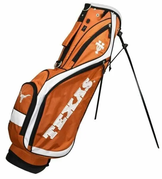 New with tags Team Golf Ergonomix Stand / Carry Bag TEXAS LONGHORNS ORANGE NWT