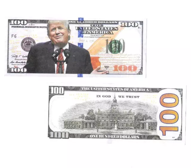 🔥🔥 Pack of 100 Donald Trump 2024 Re-Election Presidential #MAGA $100 Bills USA