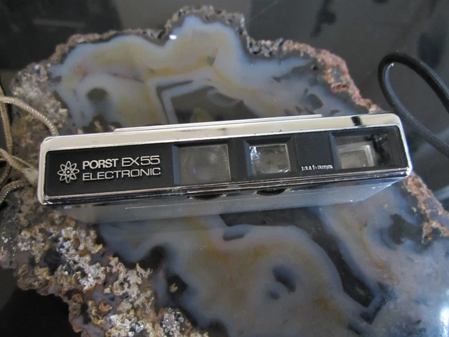fotoapparat kamera porst ex55 electronic mit lederetui ca 70er-80er