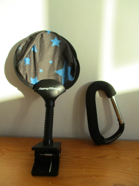 MY BUGGY BUDDY Fold-up Sun Shade Clip on Parasol Plus Buggy Clip £4.50 ...