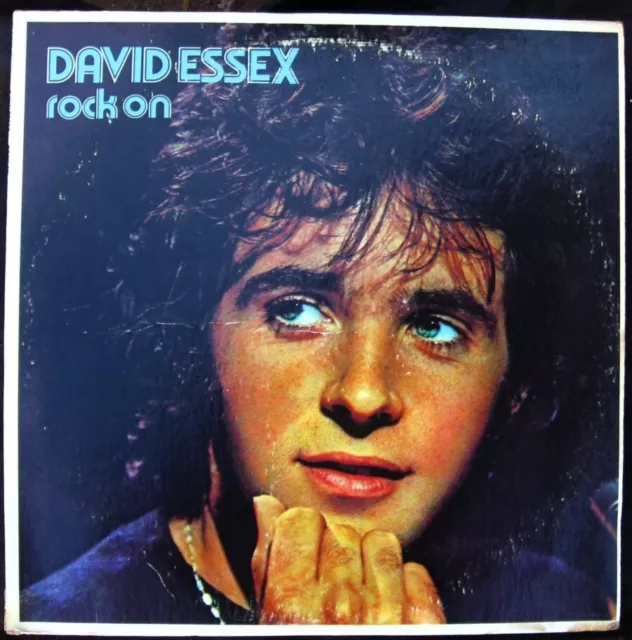 "Álbum de grabación LP de vinilo de David Essex ""Rock On"" 1973 (casi nuevo - disco)