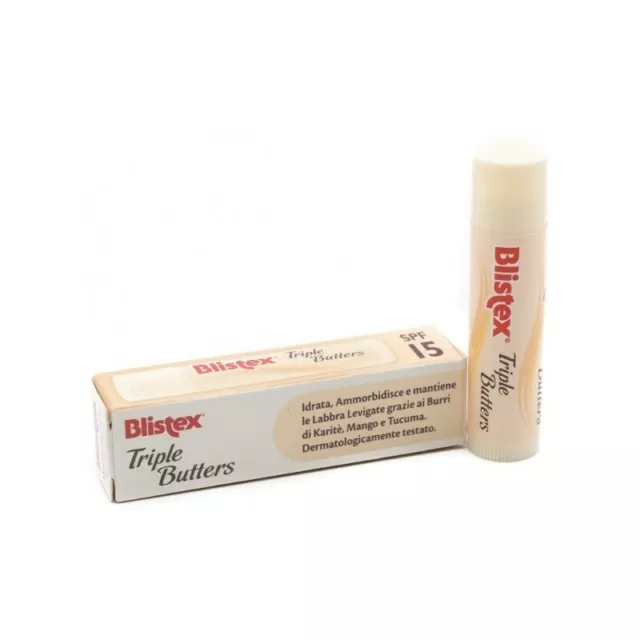 BLISTEX Triple Butters - Stick labbra SPF15 gusto caramello