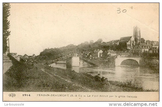 95 PERSAN BEAUMONT - le pont detruit