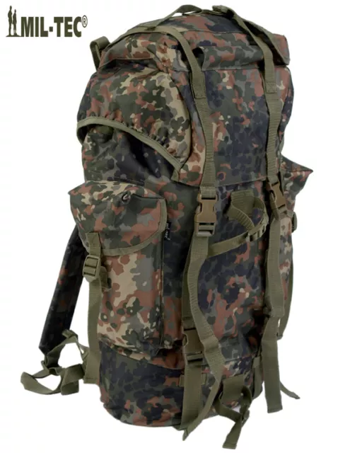 Army Combat Military Rucksack Flecktarn German Backpack Import Surplus 65L New