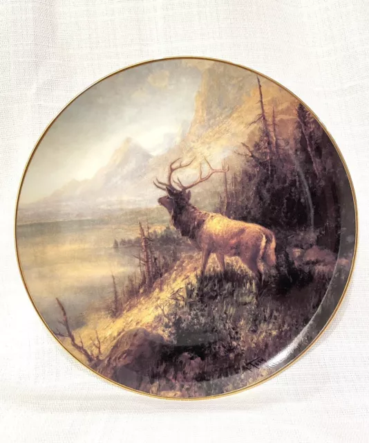 JACKSON LAKE Plate Burlington Northern Santa Fe Railway Co John Fery Wyoming Elk