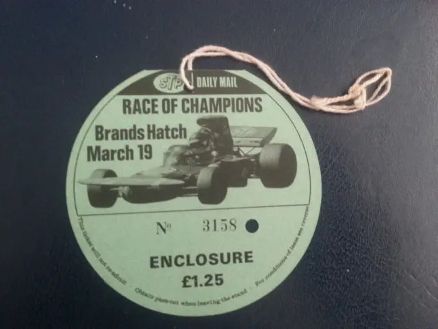 1971 RACE OF CHAMPIONS PASS/Biglietto Marche - FORMULA 1 (F1)