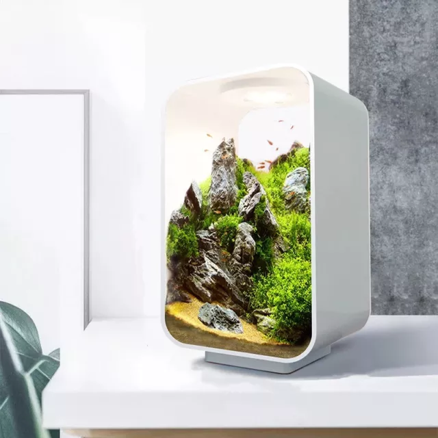 Mini Acrylic Betta Fish Tank Desktop Smart Ecological Tank Aquarium Complete Set