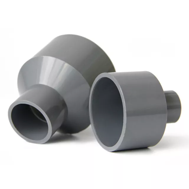 PVC Pipe Reducing Plumbing Concentric Connector 25-200mm Coupling Fittings Grey