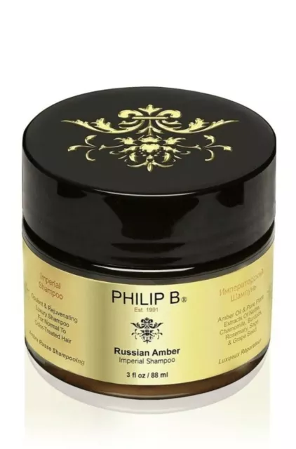 Philip B Russian Amber Imperial Shampoo ~ 3oz/88ml ~ New