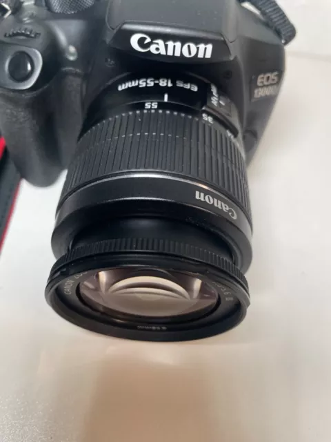 Fotocamera reflex digitale Canon EOS 1300D e kit obiettivi Canon EF-S 18-55 mm II batteria e caricabatterie 3