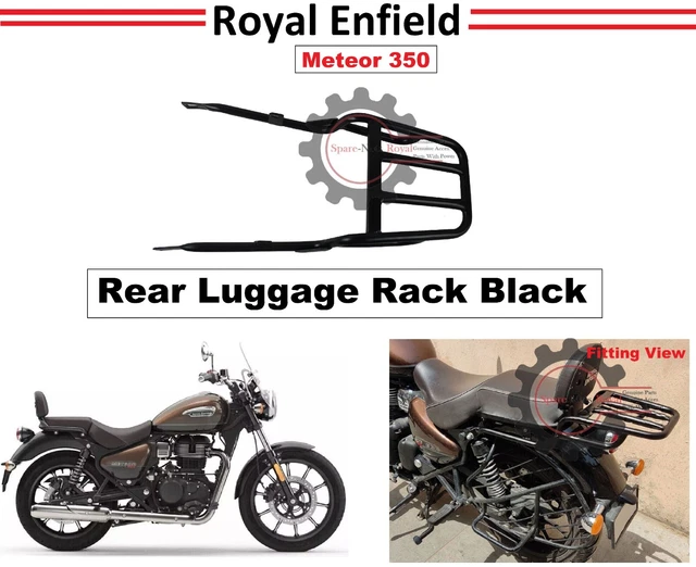 ROYAL ENFIELD &METEOR 350cc" Rear "Luggage Rack" Black £64.30 PicClick UK