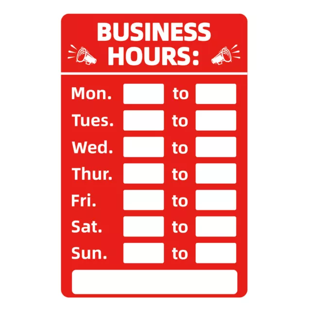 Business Hours Open Close Sign Clock Office Business Shop Door Restaurant Window